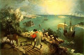 La chute d'Icare de Pierre Breughel l'ancien (Bruegel)