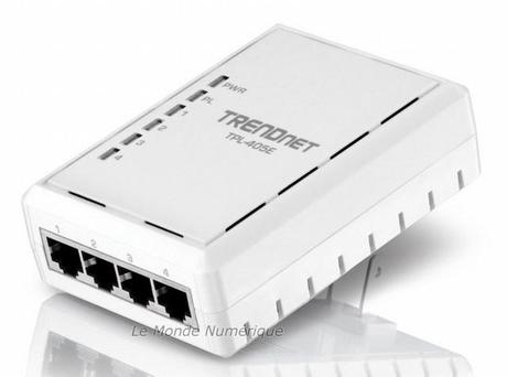 Trendnet lance un boîtier CPL à 500 Mbits/s avec 4 ports Ethernet