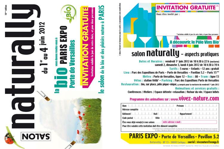 Salon Naturally 2012: Vos invitations gratuites.