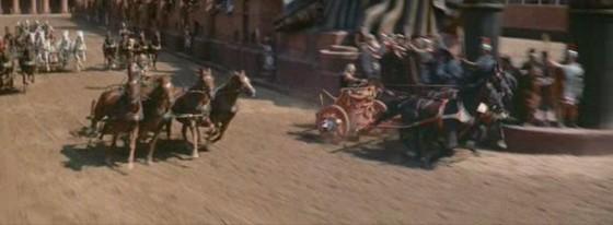 La préparation de la course chars dans le film Ben-Hur