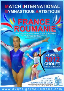 Rejoignez le club des Supporters de l’AGM pour le Match France / Roumanie à Cholet, le 21 avril 2012 !