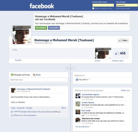 Facebook Mohamed Facebook : fermeture dune page dédiée à Mohamed Merah