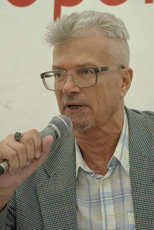 Russian writer Eduard Limonov at the 6 Moscow ...