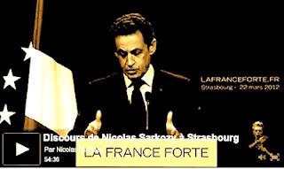 Merah est mort, Sarkozy parle à Strasbourg.