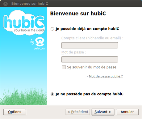 Installer sur Ubuntu hubiC proposant 25 Go gratuit sur le cloud.