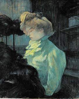 Toulouse-Lautrec en ses murs La modiste, 1900. (© Collection musée Toulouse-Lautrec, Albi, Tarn, France)