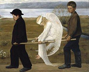 Ange blessé hugo simberg