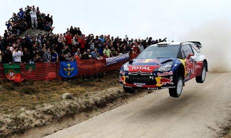 24 mars: Sébastien Loeb pilote Français, dirige sa Citroën DS3 WRC au cours du Sprint Rallye Fafe au Portugal (Paulo Duarte / Associated Press) @clikhear.palmbeachpost.com