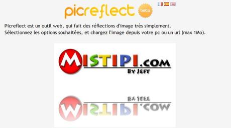Picreflect : Ajouter un effet reflet à vos photos en 2 clics