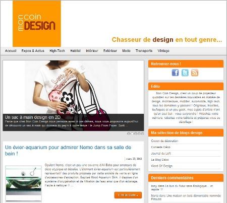 Mon Coin Design : un nouveau blog déco-design à découvrir