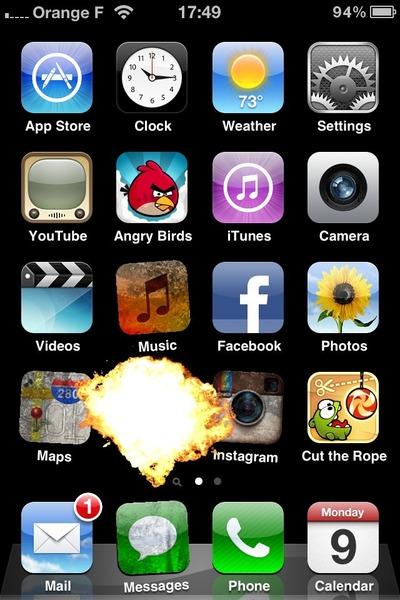 Comment faire exploser une icône de votre iPhone, sans l'abîmer...