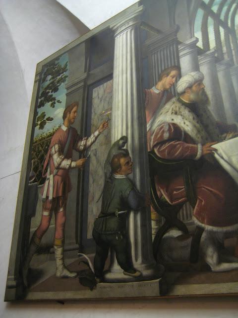 La Pietà : Tableau et autel se trouvant dans la tribune réservée aux nobles