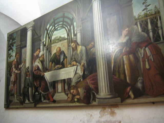 La Pietà : Tableau et autel se trouvant dans la tribune réservée aux nobles