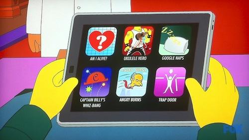 Apple encore dans les Simpsons