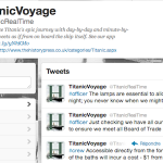 Revivez le naufrage du Titanic sur Twitter!