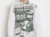 Neil barrett men's tague print shirt