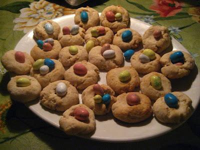 Biscuits nid de Pâques à la vanille