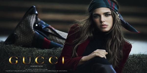 La princesse de Monaco pose pour Gucci
