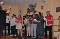 Séance d'enregistrement des choeurs, le 25 mars, au centre social de Kerangoff