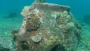 Des cendres au fond de la mer