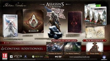 assassin's creed 3,collector,ps3,xbox360,pc,ubisoft,assassin's creed