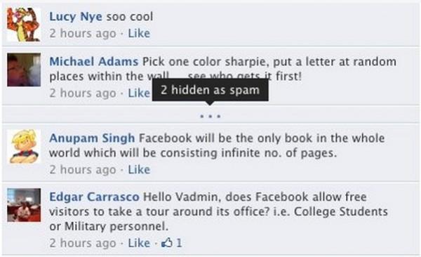 facebook commentaires spam 600x366 Facebook : deux nouveautés pour les commentaires