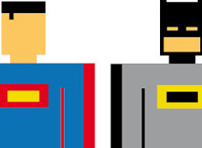 geek - rene schiffer des super heros carrement pixels