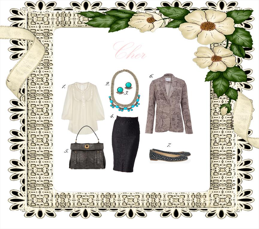 CHER / PAS CHER : the little black lace skirt / la petite jupe noire à dentelles