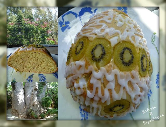 Gâteau Kiwi Noisette au Lait Fermenté