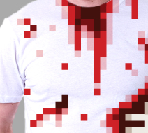 geek - tee shirt zombie 8bits zombie fringues 8bits