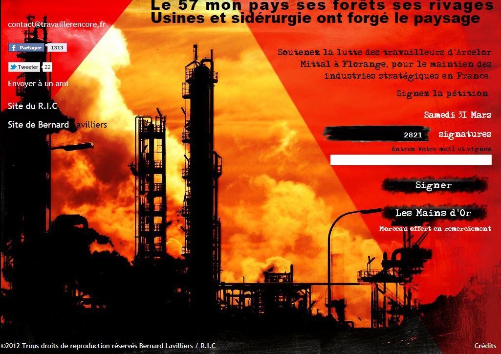 Soutenez la lutte des travailleurs d’Arcelor Mittal à Florange, pour le maintien des industries stratégiques en France. Signez la pétition !