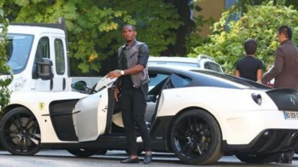 Samuel Eto’o & his wife Georgette show off their Multi-Million Dollar Bugatti Veyron