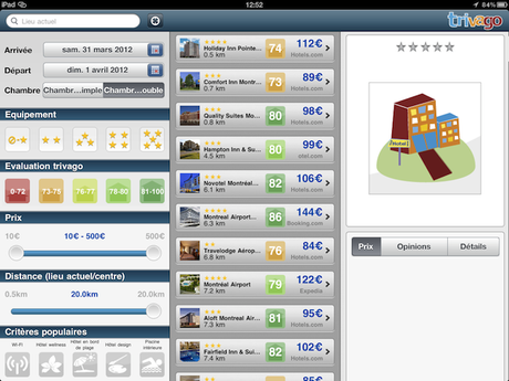 trivago ipad hotels voyages iPad : 14 applications pour les voyageurs d’affaires