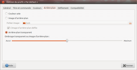 Profil gnome terminal transparence 560x288 Ubuntu 12.04   Activer la transparence des fenêtres sous Unity