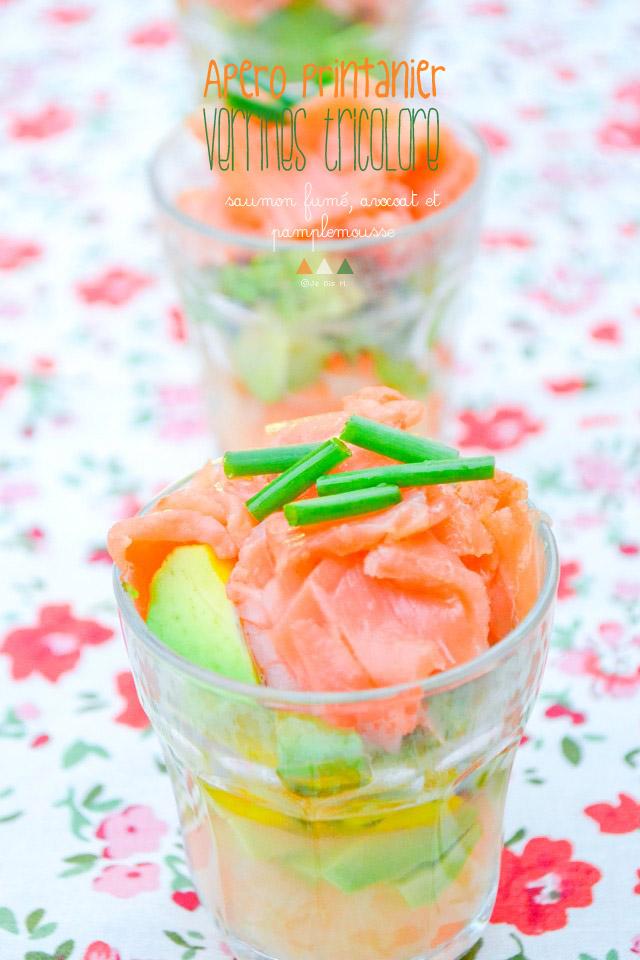 Verrines tricolore pour le Printemps