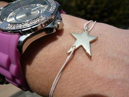 fées de la mode lien étiquette bracelet étoile