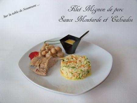 Filet Mignon de porc sauce moutard ete calvados 1