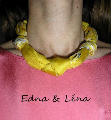 COMMENT FAIRE UN COLLIER AVEC UN FOULARD