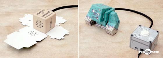brick box reaDIYmate : des robots en papier 
