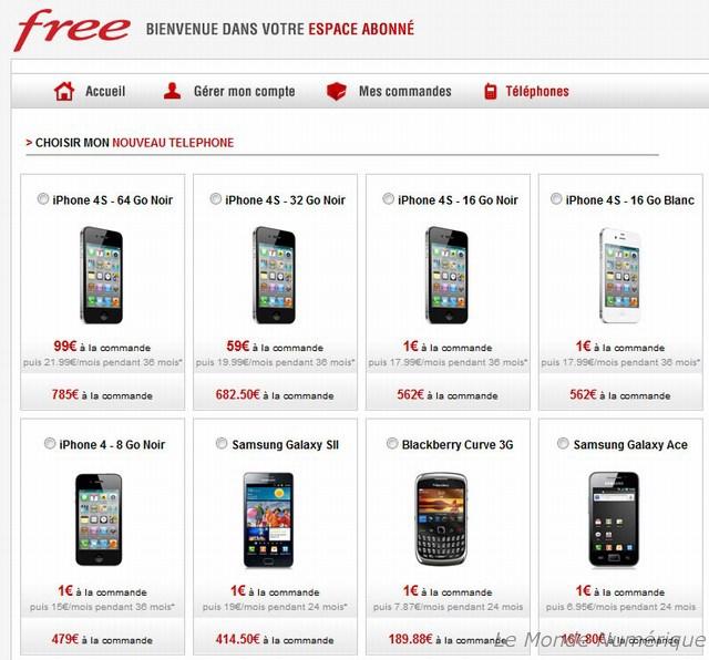 L’iPhone 4S enfin disponible chez Free Mobile, tous les prix