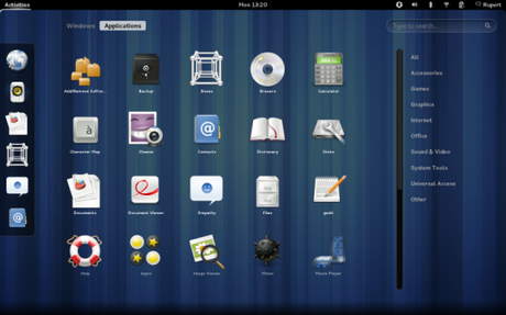 application view 560x350 Les Lives CD pour tester Gnome 3.4 disponibles