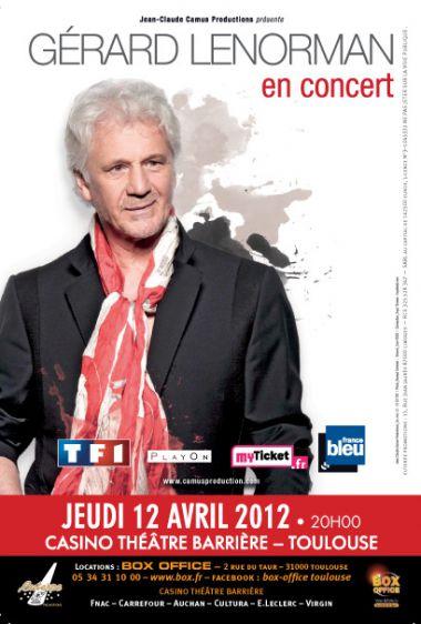 Gérard Lenorman en concert au Théâtre Barrière de Toulouse