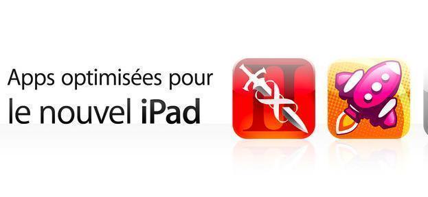 89 Apps optimisées pour le Nouvel iPad...