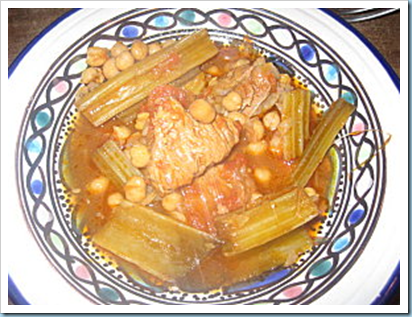 mon tajine aux cardes vachement economique grrrr la tambouille de nonna