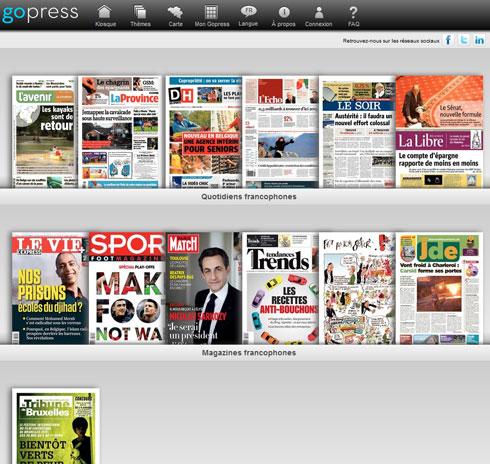 Gopress, premier kiosque numérique de la presse écrite