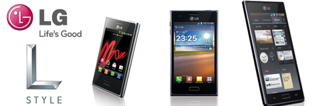 nouvelle gamme de mobile LG : L style, L3, L5, L7