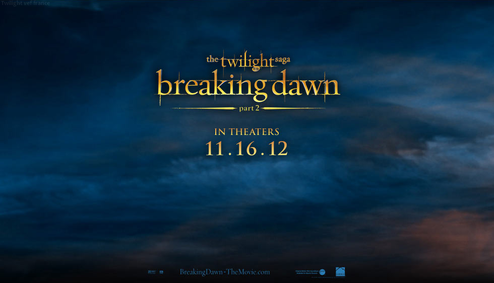 Affiche teaser de la seconde partie de Breaking Dawn ?