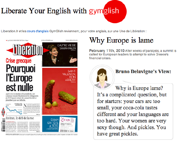 Liberate Your English : WHY EUROPE IS LAME?