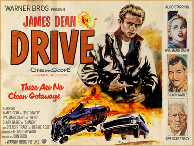 Posters Mashup : Drive avec James Dean