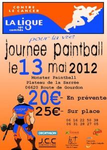 La ligue contre le cancer organise une journée Paintball le 13 mai avec la billetterie exportable Weezevent